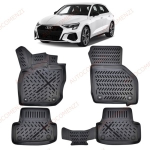 Covoare auto tavita AUDI A3 (8Y) 2020-prezent (5 bucati)