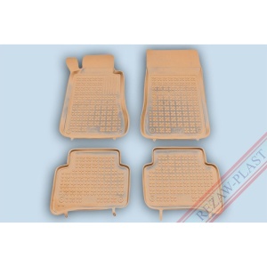 Covoare cauciuc MERCEDES Clasa C W203 2000-2007 - tip tavita - bej - REZAW PLAST