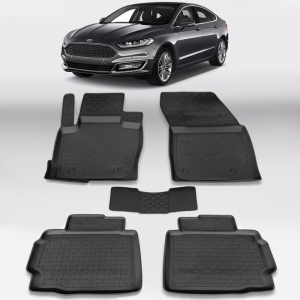 Covoare FORD Mondeo MKV 2014-2022 - tip tavita - 100% cauciuc - SEINTEX