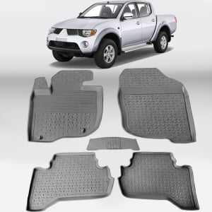Covoare MITSUBISHI L200 IV 2005-2015 - tip tavita - 100% cauciuc - SEINTEX