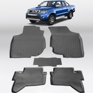 Covoare TOYOTA Hilux VII 2004-2015 - tip tavita - 100% cauciuc - SEINTEX