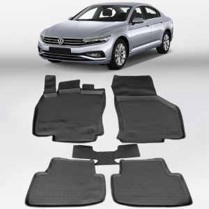 Covoare VW Passat B8 2015-2023 - tip tavita - 100% cauciuc - SEINTEX