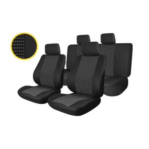 Huse scaune auto compatibile SKODA Octavia II 2004-2013 / Trafic Negru 003 (44471)