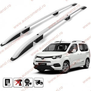 Set 2 bare portbagaj longitudinale TOYOTA ProAce City Verso 2019-prezent - varianta lunga - ALUMINIU