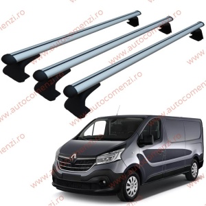 Set 3 bare portbagaj RENAULT Trafic III 2014-prezent - ALUMINIU - fixare pe caroserie