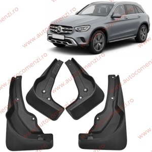 Set 4 aparatori noroi dedicate MERCEDES GLC X253 2019-2022 Facelift (FARA praguri)
