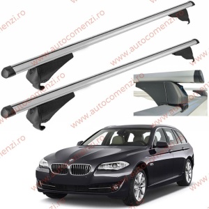 Set bare portbagaj BMW Seria 5 F11 2010-2016 Combi - Aluminiu / cu cheie antifurt