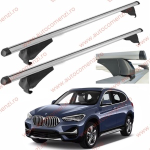 Set bare portbagaj BMW X1 F48 2016-2022 - Aluminiu / cu cheie antifurt