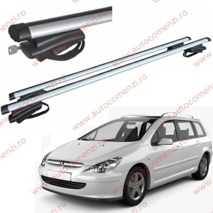 Set bare portbagaj cu cheie PEUGEOT 307 2001-2008 Combi - ALUMINIU