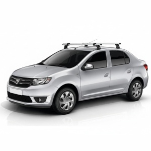 Set bare portbagaj DACIA Logan II 2012-2020 Sedan (puncte fixe) - Aluminiu