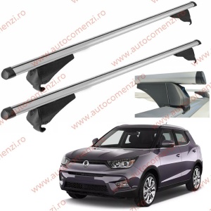 Set bare portbagaj KGM Tivoli 2015-prezent - Aluminiu / cu cheie antifurt