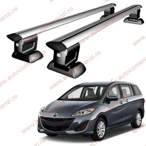 Set bare portbagaj MAZDA 5 II 2010-2018 - Wingbar - cu cheie antifurt / Aluminiu