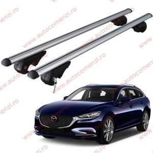 Set bare portbagaj MAZDA 6 III 2012-prezent Combi - cu cheie antifurt / Aluminiu - 120 cm