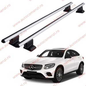 Set bare portbagaj MERCEDES GLC C253 2015-2022 Coupe - cu cheie antifurt / Aluminiu