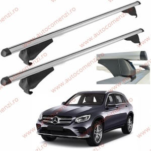 Set bare portbagaj MERCEDES GLC X253 2015-2022 - Aluminiu / cu cheie antifurt