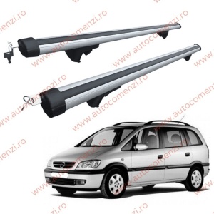 Set bare portbagaj OPEL Zafira A 1999-2005 - Aluminiu / cu cheie antifurt - 120 cm
