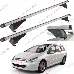 Set bare portbagaj PEUGEOT 307 2001-2008 Combi - Aluminiu / cu cheie antifurt