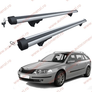 Set bare portbagaj RENAULT Laguna II 2001-2008 Combi - Aluminiu / cu cheie antifurt - 120 cm