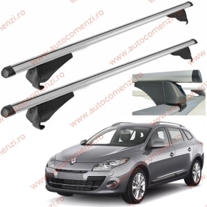 Set bare portbagaj RENAULT Megane III 2008-2016 Combi - ALUMINIU / cu cheie antifurt