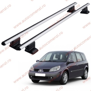 Set bare portbagaj RENAULT Scenic II 2003-2009 - cu cheie antifurt / Aluminiu