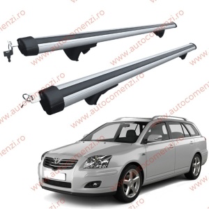 Set bare portbagaj TOYOTA Avensis II (T250) 2003-2009 Combi - Aluminiu / cu cheie antifurt - 120 cm