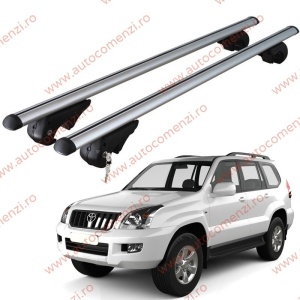 Set bare portbagaj TOYOTA Land Cruiser Prado J120 2002-2009 - cu cheie antifurt / Aluminiu - 120 cm