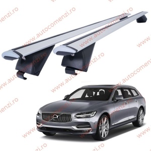 Set bare portbagaj VOLVO V90 2016-2020 Pre-Facelift - Wingbar - Aluminiu / cu cheie antifurt
