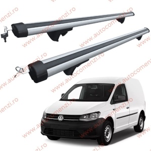 Set bare portbagaj VW Caddy III 2003-2020 - Aluminiu / cu cheie antifurt - 120 cm