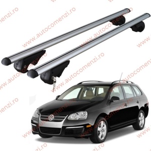 Set bare portbagaj VW Jetta V 2005-2010 Combi - cu cheie antifurt / Aluminiu - 120 cm