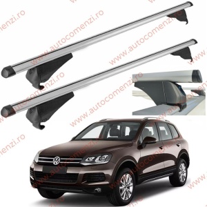 Set bare portbagaj VW Touareg II (7P) 2010-2018 - Aluminiu / cu cheie antifurt