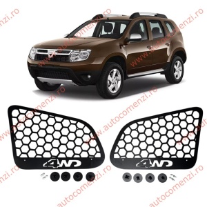 Set ornamente protectie geam DACIA Duster I 2010-2017 - Metalic