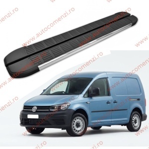 Set praguri VW Caddy III 2003-2020 - varianta scurta (praguri + kit montaj)
