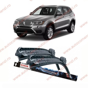 Set stergatoare parbriz BMW X3 F25 2011-2017 (sofer + pasager) BOSCH