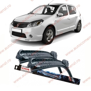 Set stergatoare parbriz DACIA Sandero I 2008-2012 (sofer + pasager) BOSCH
