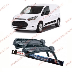 Set stergatoare parbriz FORD Transit Connect II 2012-2021 (sofer + pasager) BOSCH