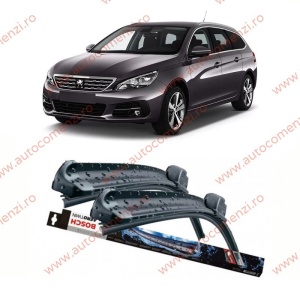 Set stergatoare parbriz PEUGEOT 308 II 2013-2021 (sofer + pasager) BOSCH