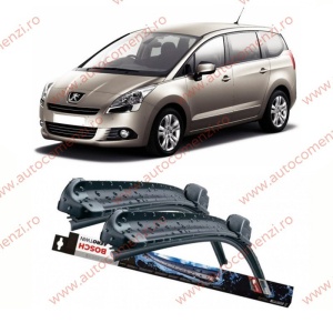 Set stergatoare parbriz PEUGEOT 5008 I 2009-2016 (sofer + pasager) BOSCH