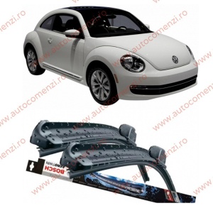 Set stergatoare parbriz VW Beetle (A5) 2011-2019 (sofer + pasager) BOSCH