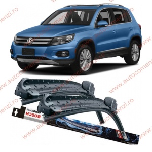 Set stergatoare parbriz VW Tiguan I 2007-2016 (sofer + pasager) BOSCH
