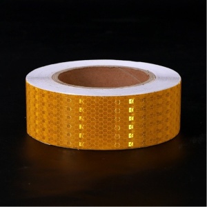 Banda reflectorizanta tip fagure Galbena / 5cm x 25m