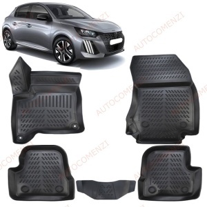 Covoare auto tavita PEUGEOT 208 2024-prezent Hybrid (5 bucati)