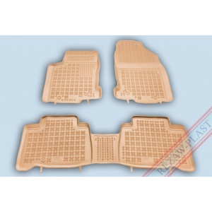 Covoare cauciuc LEXUS NX (AZ10) 2014-2021 - tip tavita - bej - REZAW PLAST