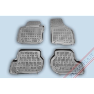 Covoare cauciuc SEAT Leon II 2005-2012 - tip tavita - gri - REZAW PLAST