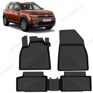 Covoare cauciuc tavita DACIA Duster III 2024-prezent (Ultra SHL) - versiunile Full Hybrid, cu statie GPL din fabrica
