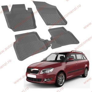 Covoare cauciuc tavita SKODA Fabia III 2014-2021 (Ultra SHL)