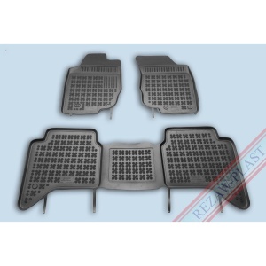 Covoare cauciuc TOYOTA Hilux VII 2004-2015 (4 usi) - tip tavita - REZAW PLAST