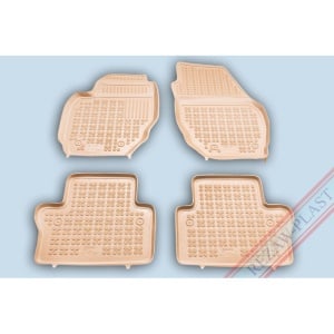 Covoare cauciuc VOLVO S80 II 2006-2016 - tip tavita - bej - REZAW PLAST