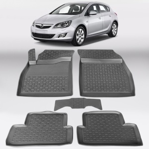Covoare OPEL Astra J 2009-2015 - tip tavita - 100% cauciuc - SEINTEX