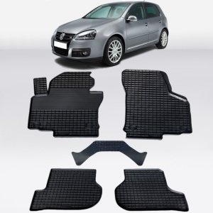 Covoare VW Golf V 2003-2009 - tip tavita - 100% cauciuc - SEINTEX GRID