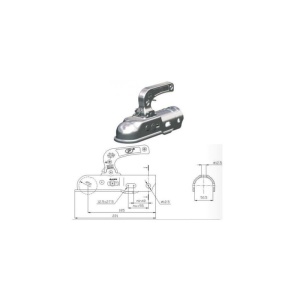Cupla remorca rotunda / BC2300C